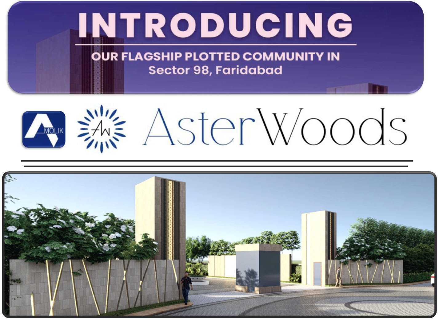 Sector 98 Faridabad 108 Sq. Yards Plots for Sale | Asterwood Amolik